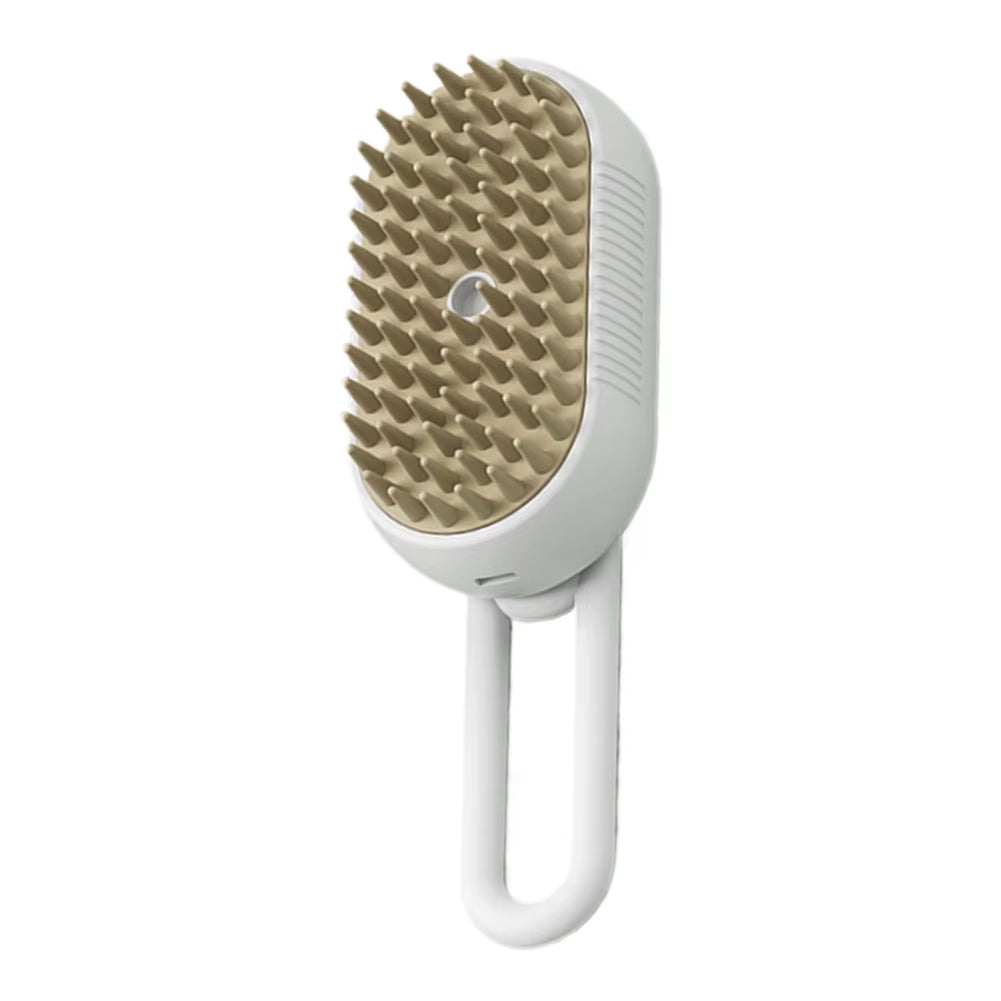 3-in-1 Cat & Dog Steam Brush – Electric Spray Grooming Comb with Massage Function, USB Rechargeable Pet Hair Brush