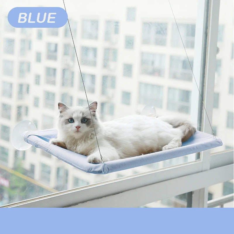 Cat Window Hammock – Sturdy Hanging Bed for Cats & Kittens, 20kg Weight Capacity, Sunny Window Perch, Cozy Elevated Seat for Climbing & Lounging