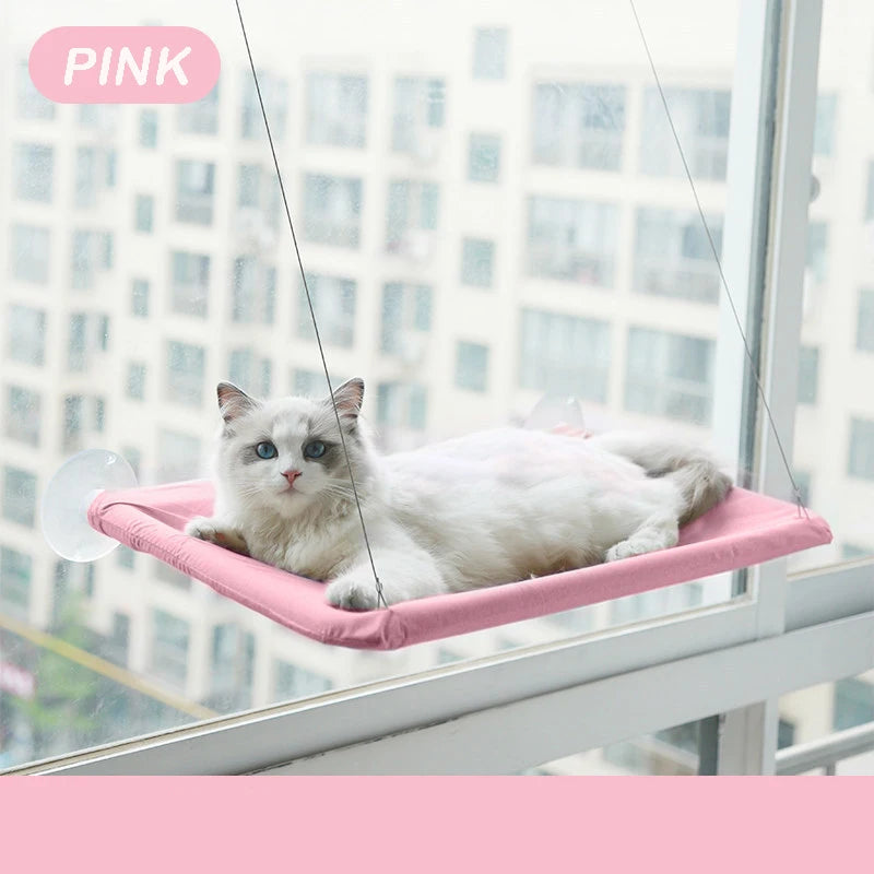 Cat Window Hammock – Sturdy Hanging Bed for Cats & Kittens, 20kg Weight Capacity, Sunny Window Perch, Cozy Elevated Seat for Climbing & Lounging