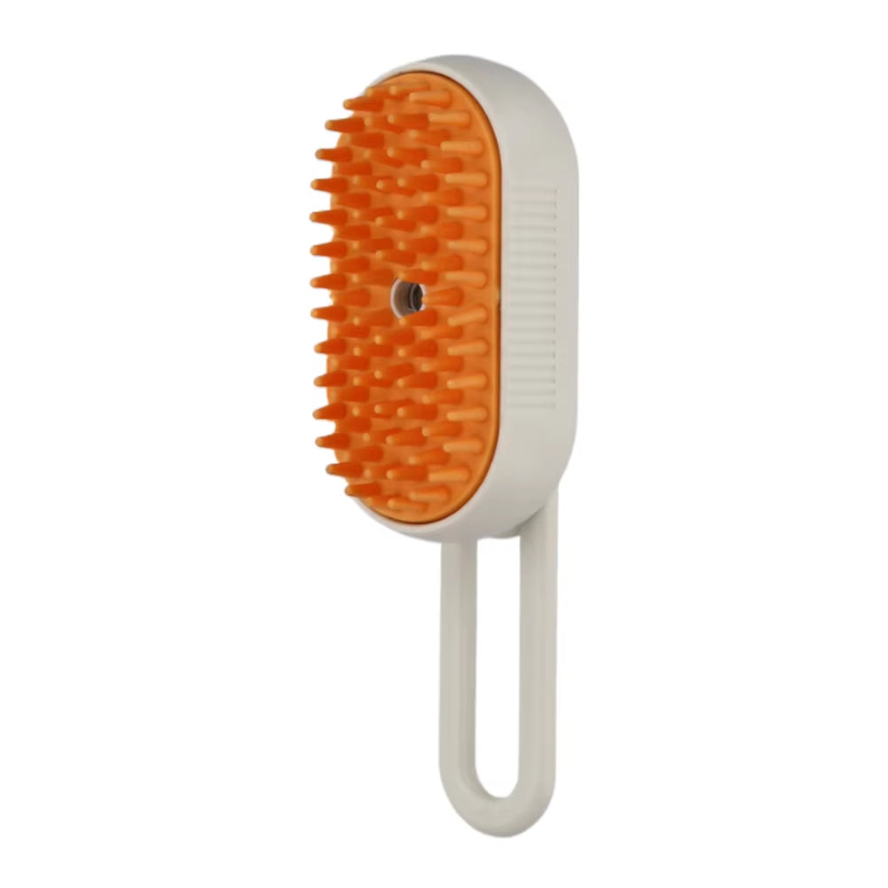 3-in-1 Cat & Dog Steam Brush – Electric Spray Grooming Comb with Massage Function, USB Rechargeable Pet Hair Brush