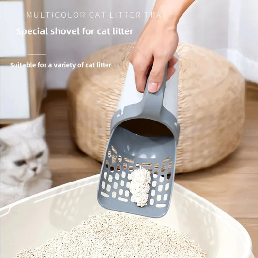 Cat Litter Scoop with Sifter – Durable Pet Waste Shovel, Easy Clean Design, Self-Cleaning Litter Box Accessory