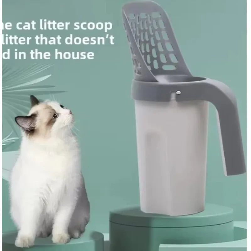 Cat Litter Scoop with Sifter – Durable Pet Waste Shovel, Easy Clean Design, Self-Cleaning Litter Box Accessory