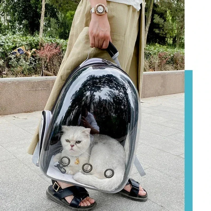 Transparent Space Capsule Pet Backpack