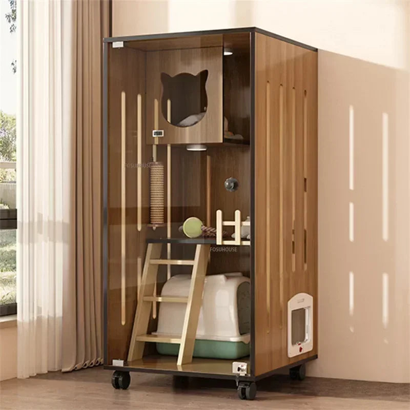 Luxury Wooden Cat Villa