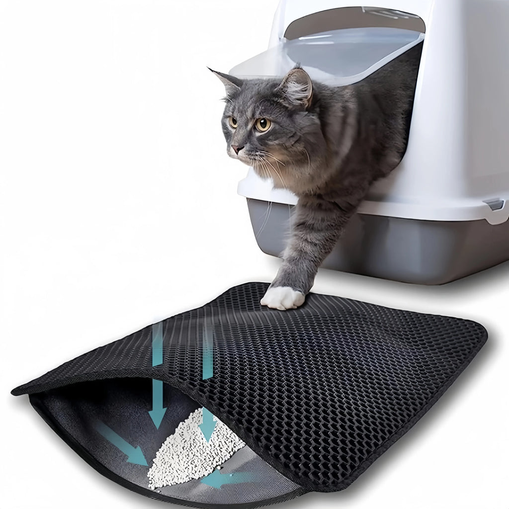 Double-Layer Cat Litter Mat