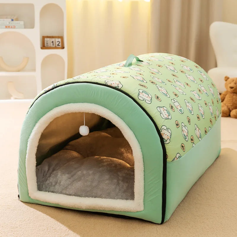Large Winter Cat House Bed
