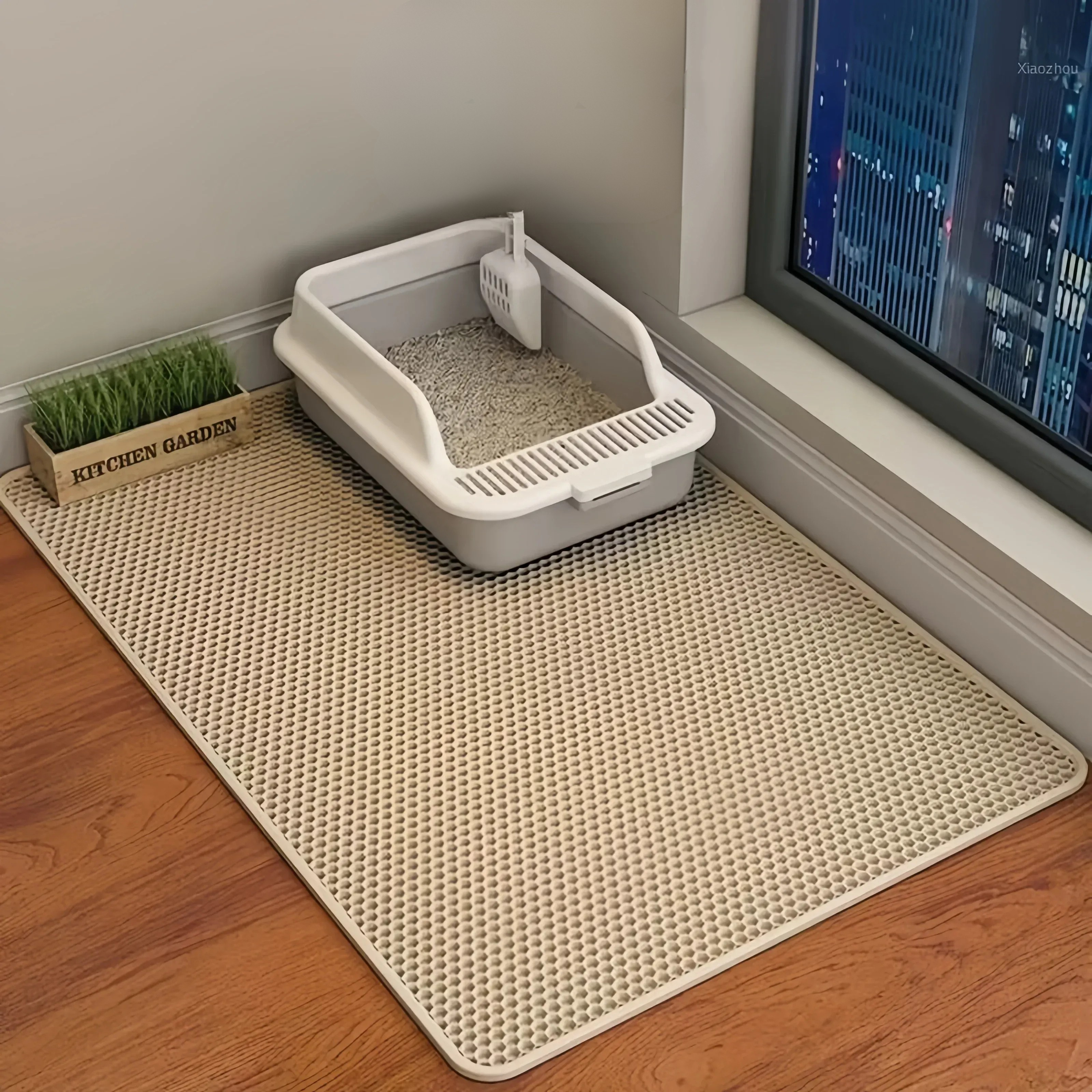 Double-Layer Cat Litter Mat