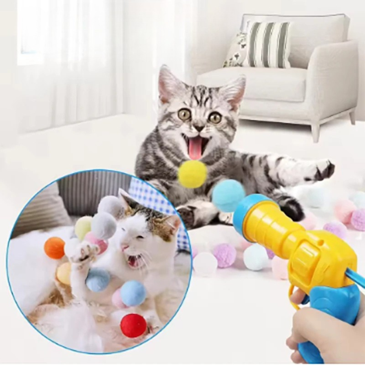 Interactive Cat Shooting Toy