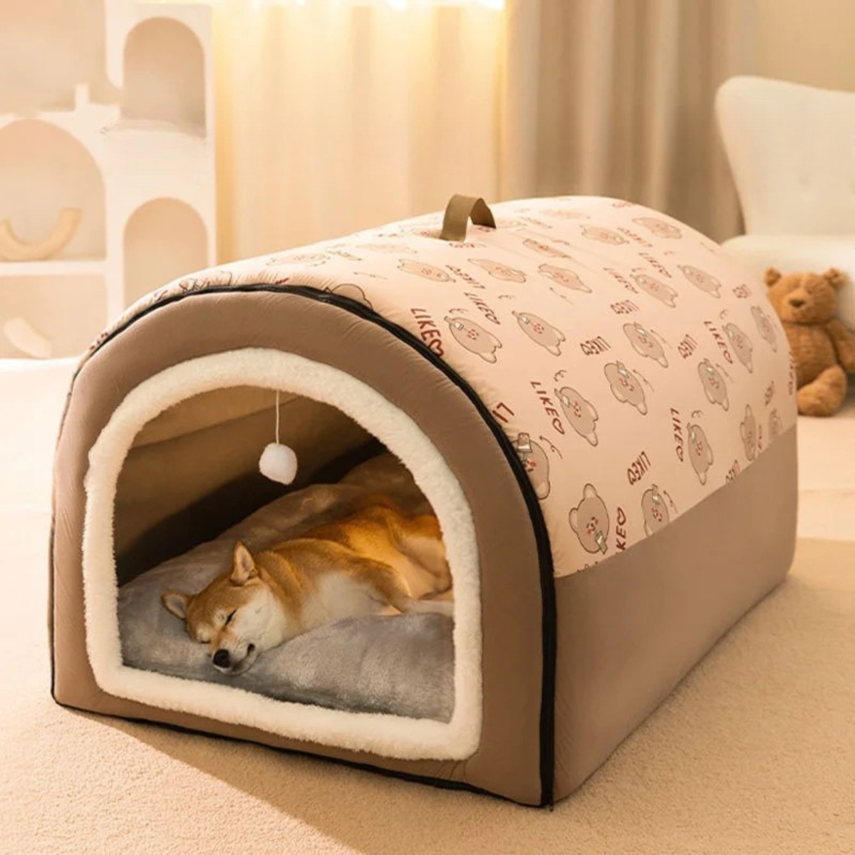 Large Winter Cat House Bed